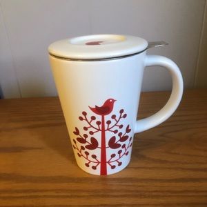 Red bird David’s tea mug